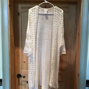 Ladies open front cardigan